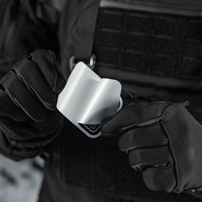 M-Tac наклейка Old School Small світловідбиваюча Black