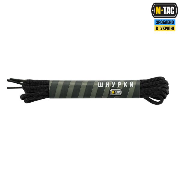 M-Tac шнурки black нейлон Mil-Spec