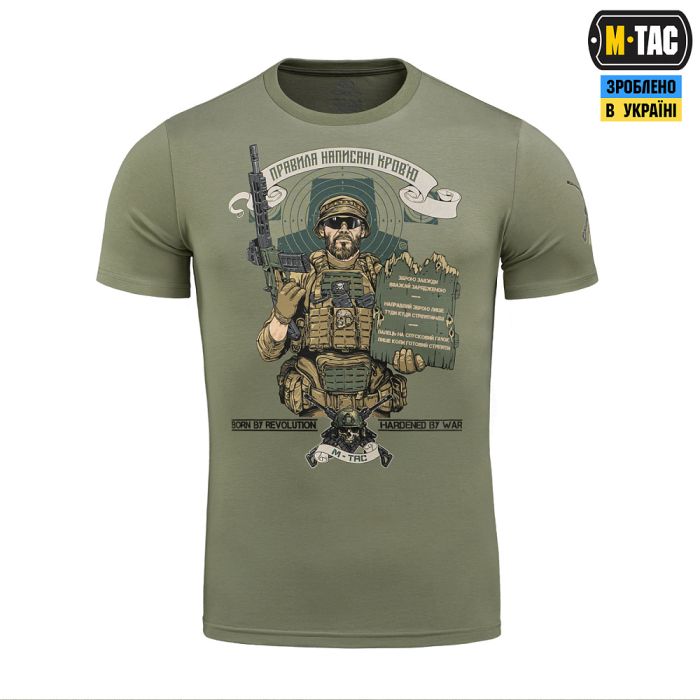 M-Tac футболка Заповіді стрільця Light Olive