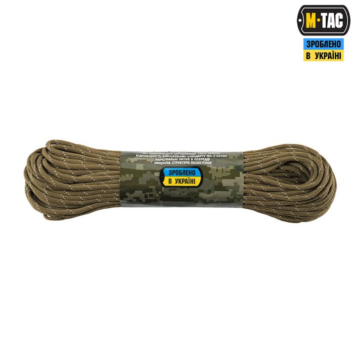 M-Tac паракорд 550 mil-spec 30m Coyote Reflective
