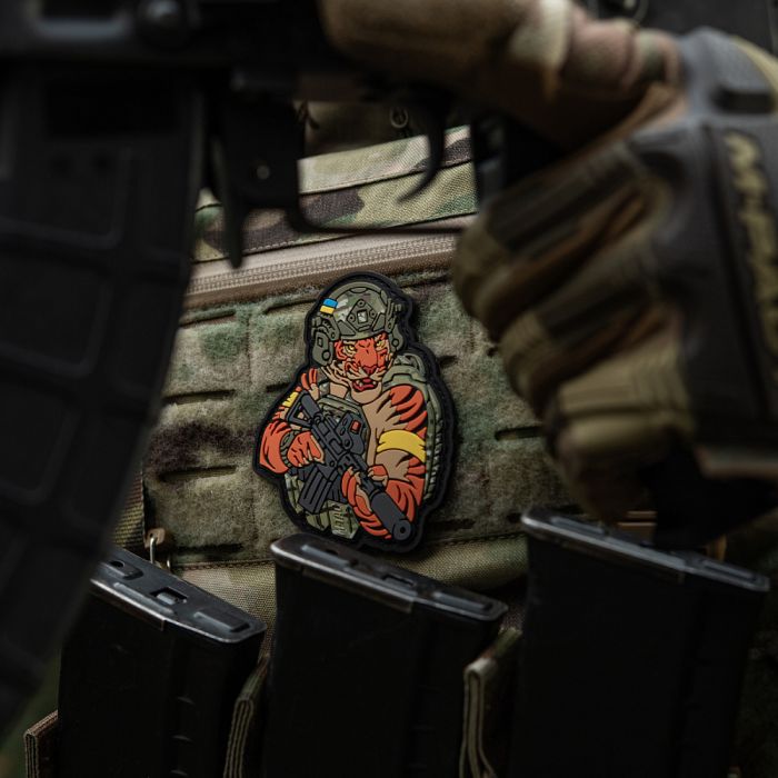 M-Tac нашивка Тигр Жовтий скотч PVC MC