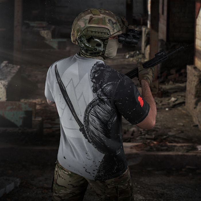 M-Tac футболка Warrior Oversize Light Grey