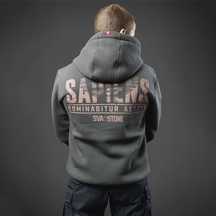 SvaStone худі без зіперу SDA olive