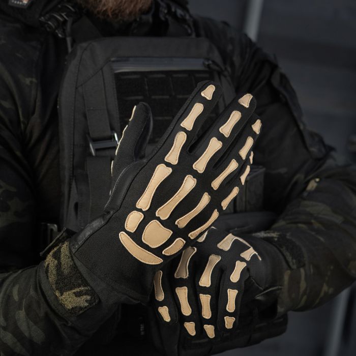 M-Tac рукавички Skeleton Nomex Black/Coyote