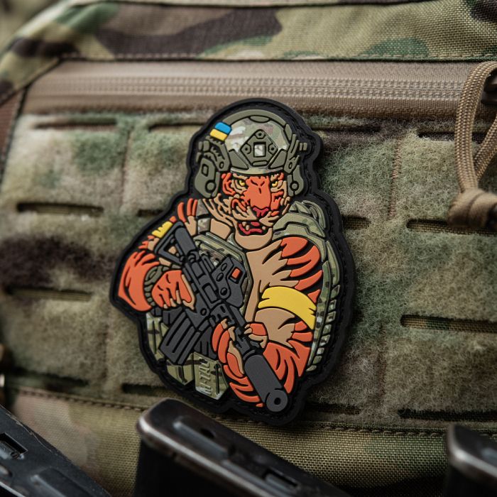 M-Tac нашивка Тигр Жовтий скотч PVC MC