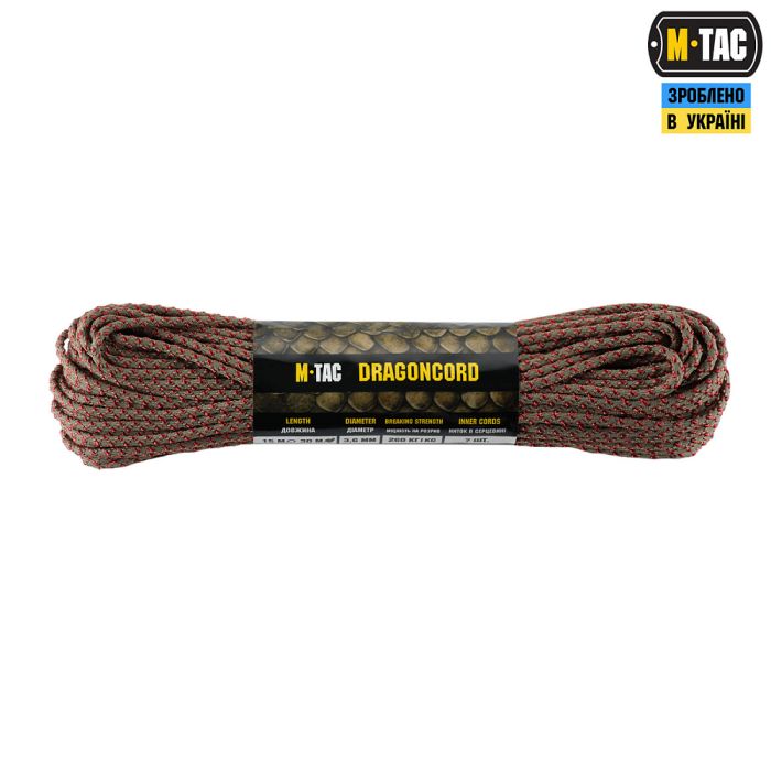 M-Tac паракорд Dragon Cord 30m Tan/Maroon