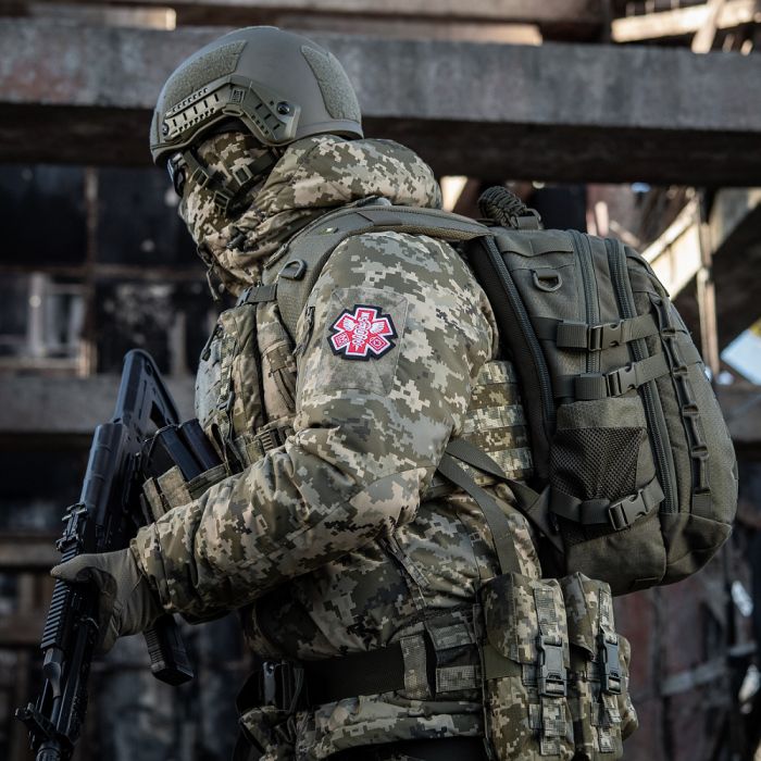 M-Tac нашивка Paramedic (вишивка) Black