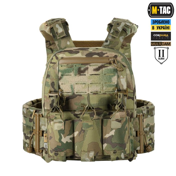 M-Tac плитоноска Cuirass Elite 2 клас захисту (розмір плити M) Multicam