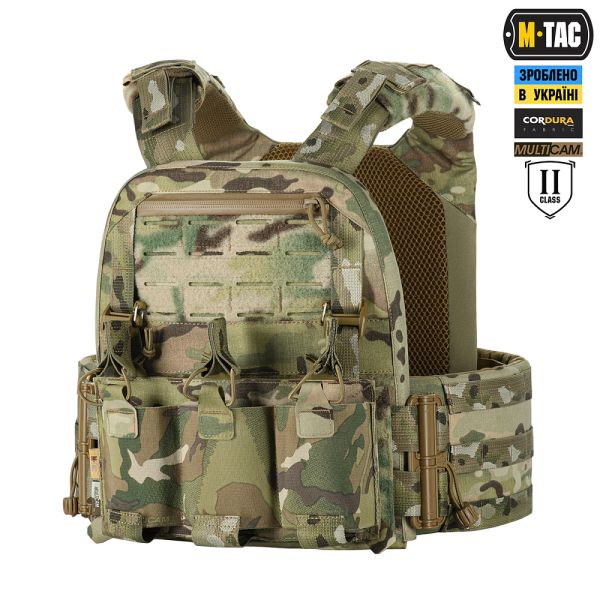 M-Tac плитоноска Cuirass Elite 2 клас захисту (розмір плити M) Multicam