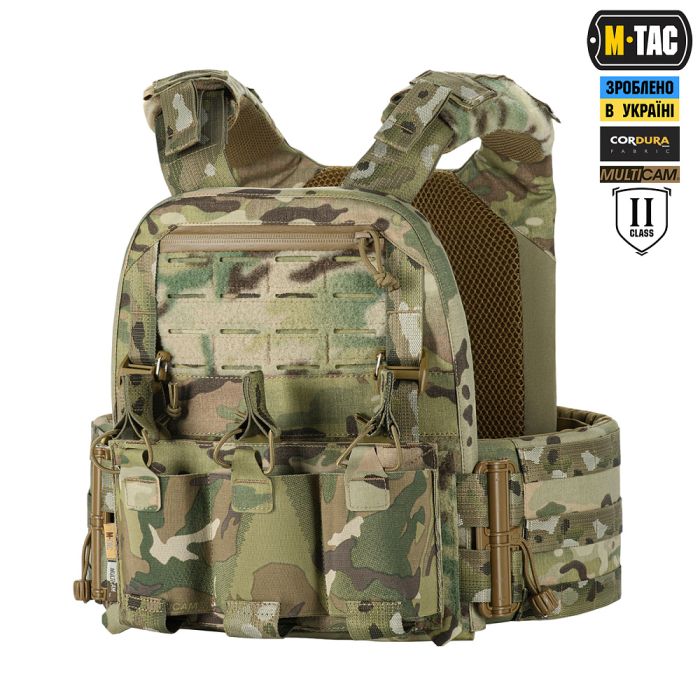 M-Tac плитоноска Cuirass Elite 2 клас захисту (розмір плити M) Multicam