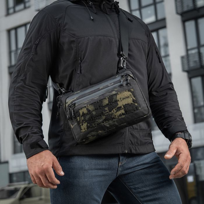 M-Tac сумка Admin Bag Medium Elite з липучкою Multicam Black/Black