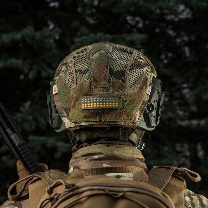 M-Tac нашивка прапор України 25х80 Laser Cut Coyote/Yellow/Blue/GID