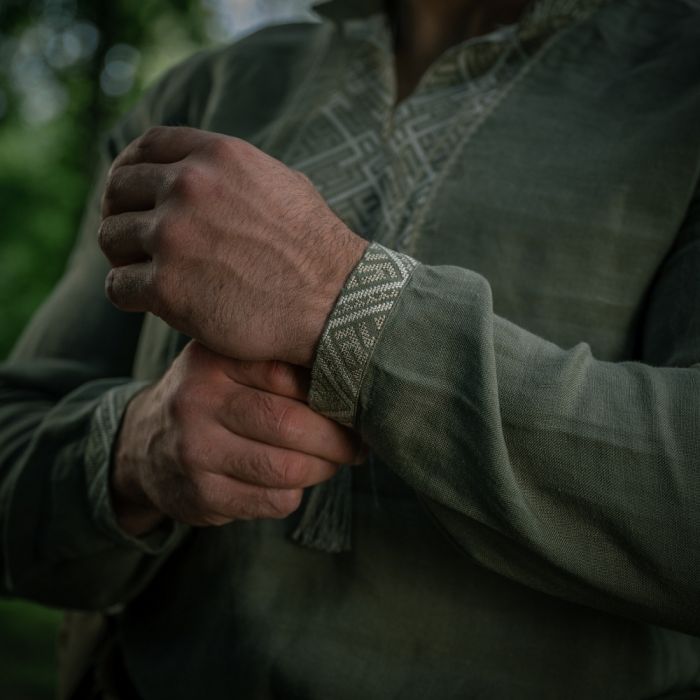 M-Tac вишиванка 100% льон тип 2 олива