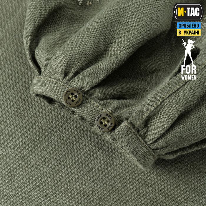 M-Tac вишиванка жіноча 100% льон тип 2 олива