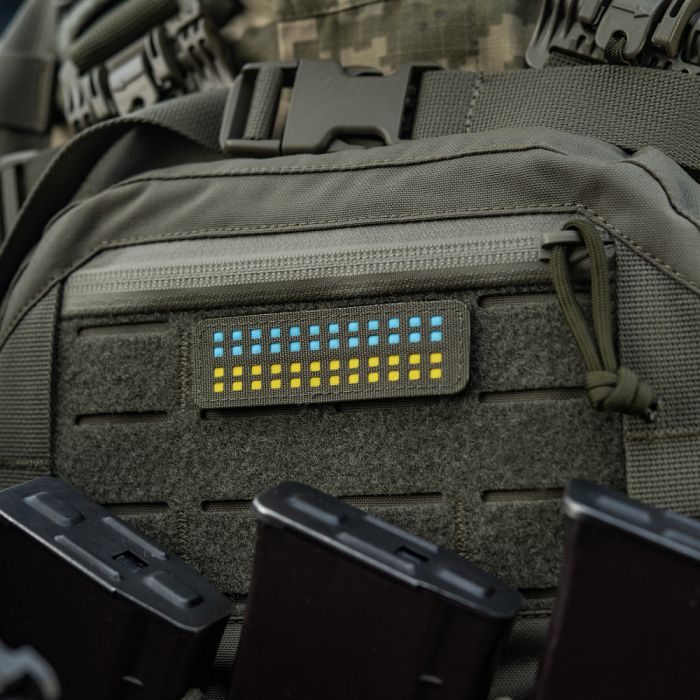 M-Tac нашивка прапор України 25х80 Laser Cut Ranger Green/Yellow/Blue/GID