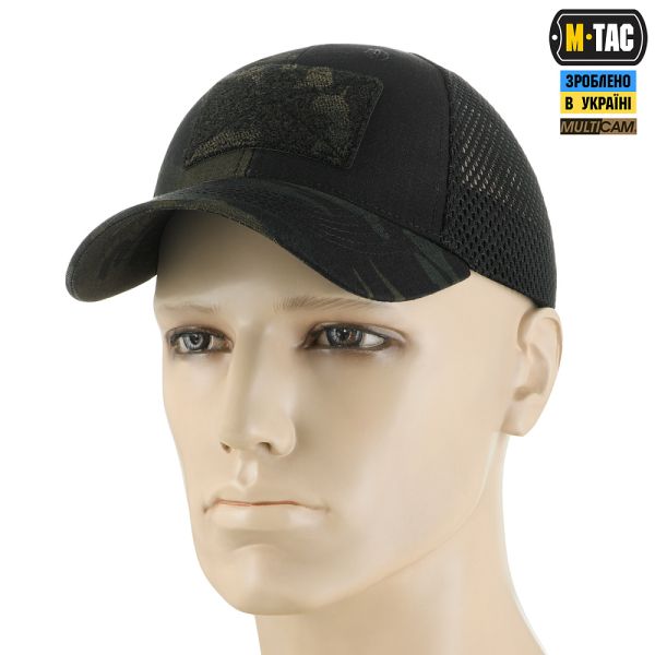 M-Tac бейсболка Elite тактична з сіткою NYCO Extreme Multicam Black
