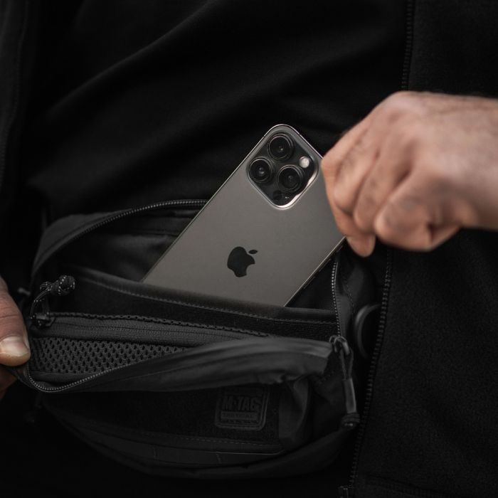 M-Tac сумка City Waist Bag з липучкою Lite-NR Elite Black