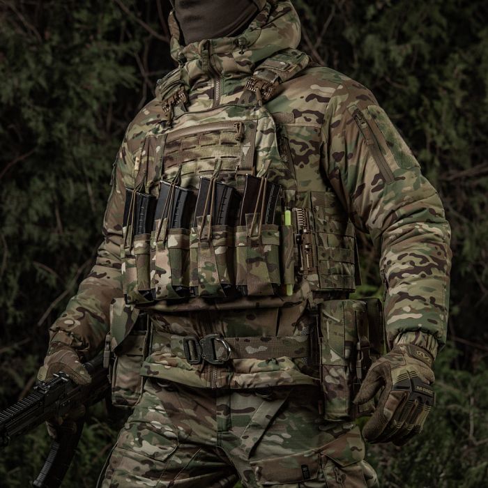M-Tac передня панель для чохла бронежилета Sturm на 4 магазина Multicam