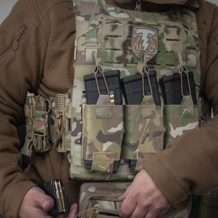 M-Tac підсумок еластичний на 3 магазина Elite Multicam