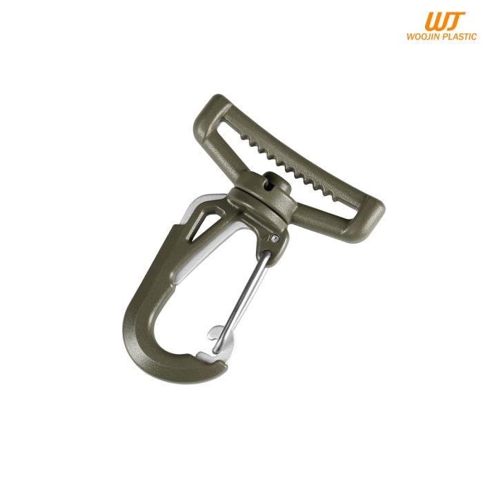 Woojin Plastic карабін Ultra Metal Hook 38mm Olive