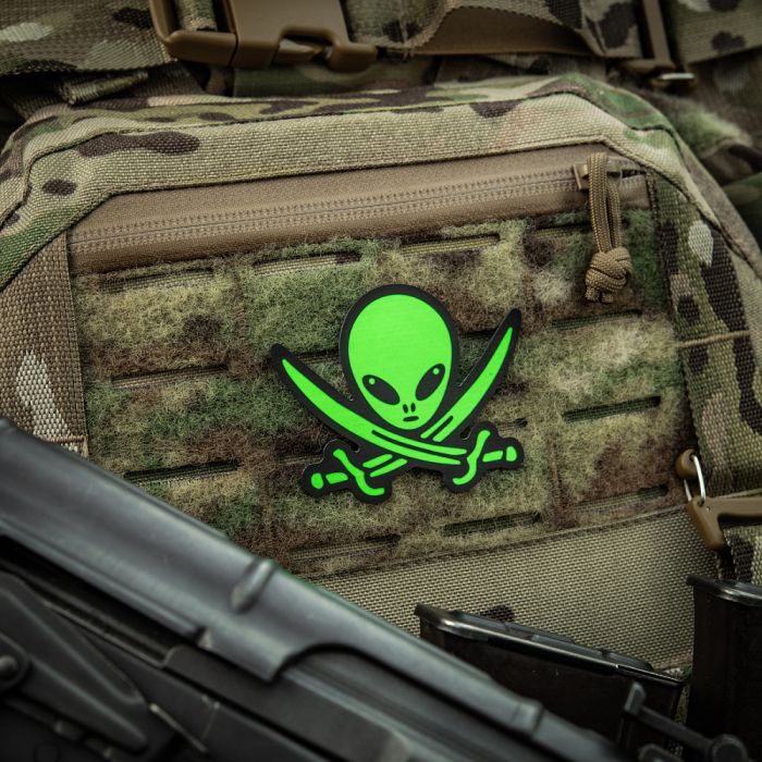 M-Tac нашивка НЛО оператор GID Black/Green