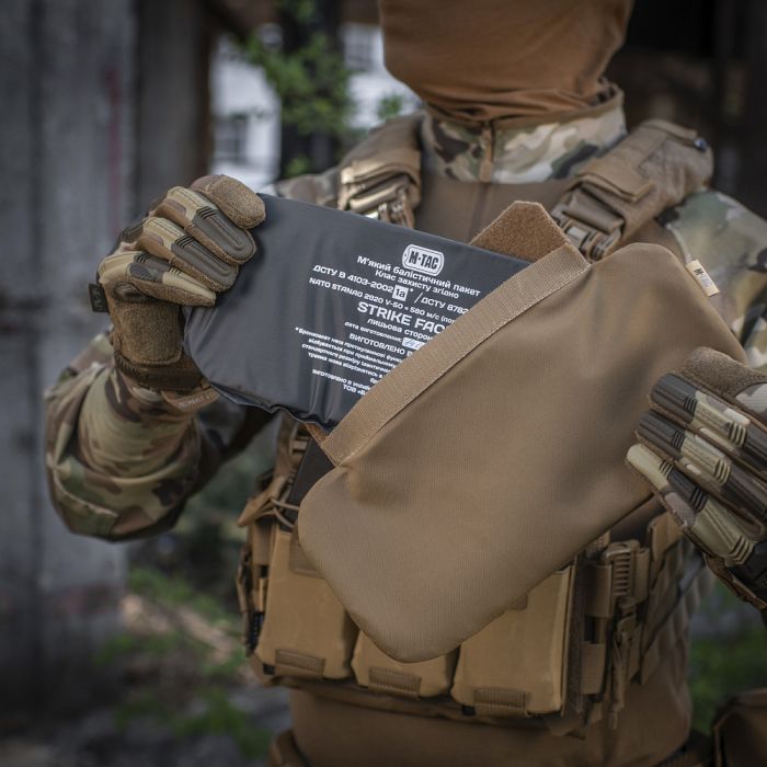 M-Tac захист попереку з балістичним пакетом 1 клас для Cuirass QRS Coyote