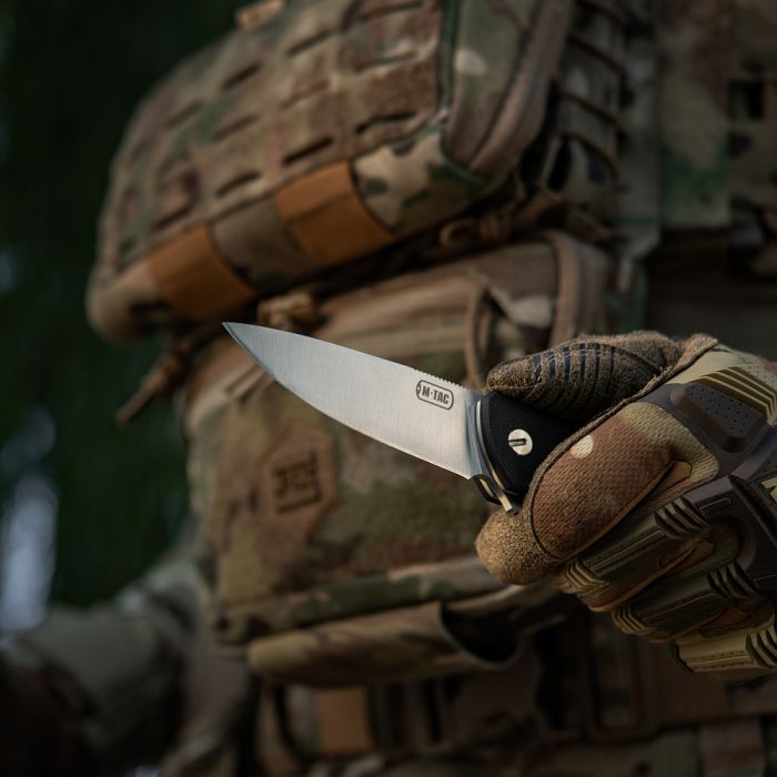 M-Tac ніж складаний Type 11 Black/Steel