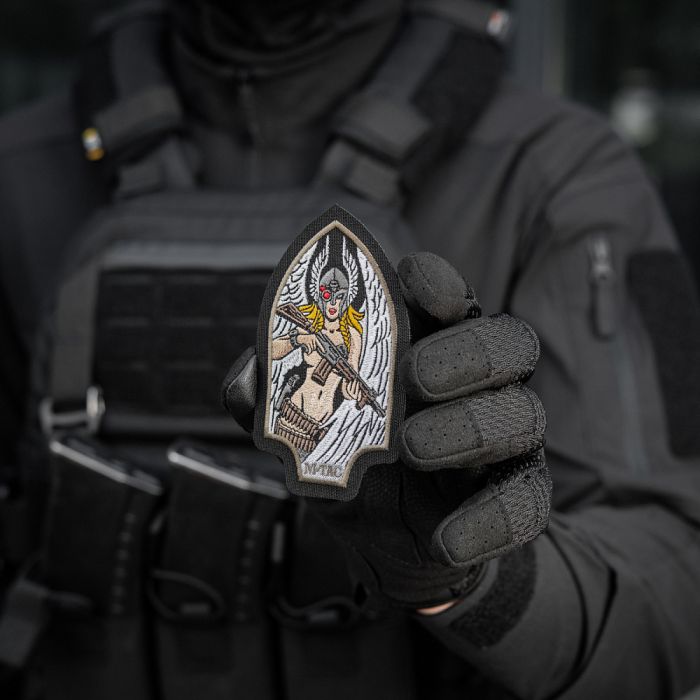 M-Tac нашивка Valkyrie (вишивка) Black/Ranger Green