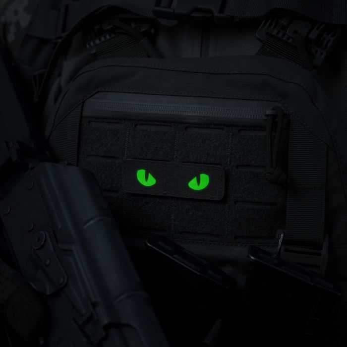 M-Tac нашивка Cat Eyes Laser Cut Ranger Green/Green/GID