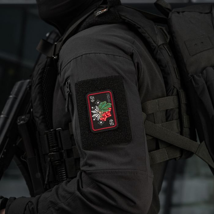 M-Tac нашивка Орнамент Калина (вишивка) Black/Red