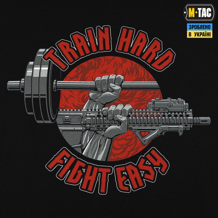 M-Tac футболка Train Hard Oversized Cotton Hard Black