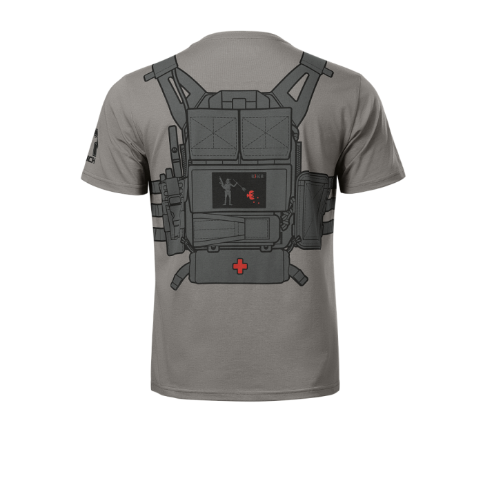 R3ich футболка Plate 5,56 V3 Wolf Grey