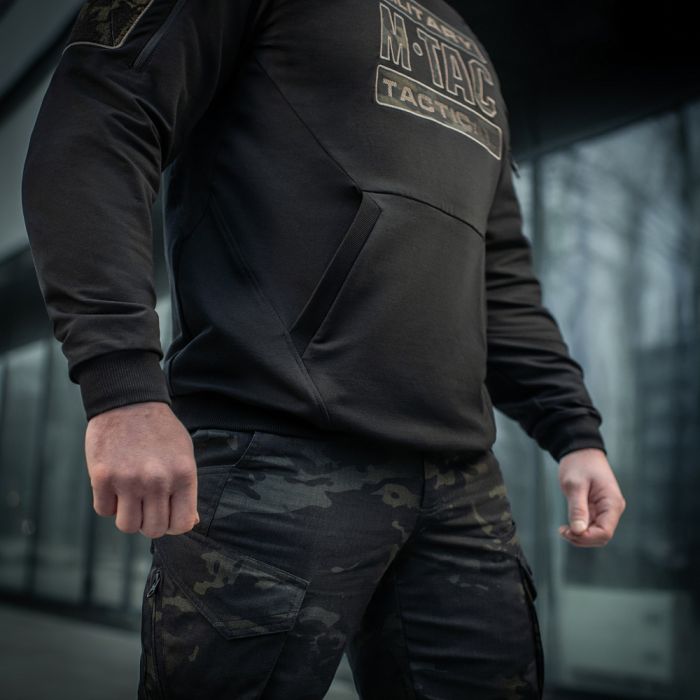 M-Tac кофта Hoodie Combat Black Multicam