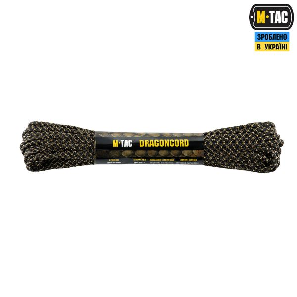 M-Tac паракорд Dragon Cord 15m Black/Coyote