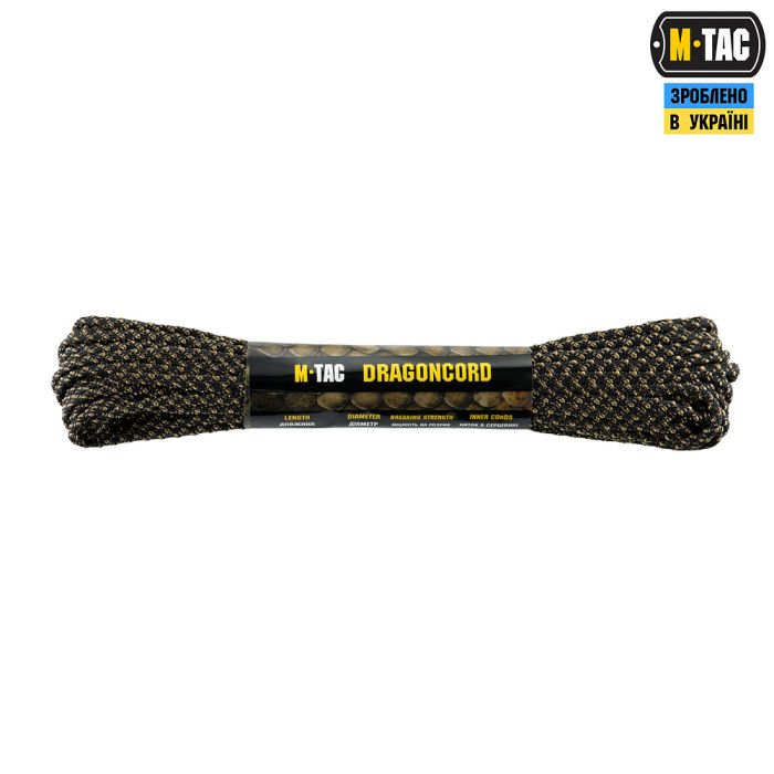 M-Tac паракорд Dragon Cord 15m Black/Coyote
