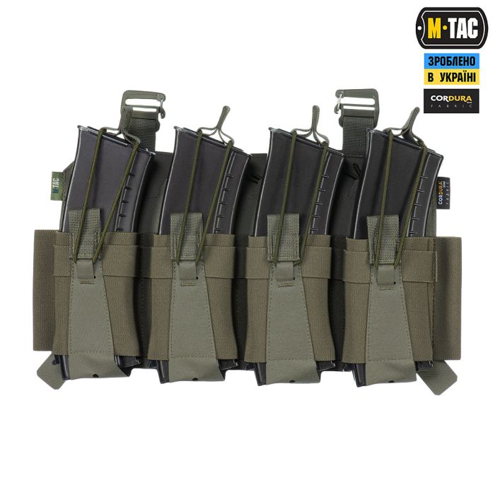 M-Tac передня панель для чохла бронежилета Sturm на 4 магазина Ranger Green
