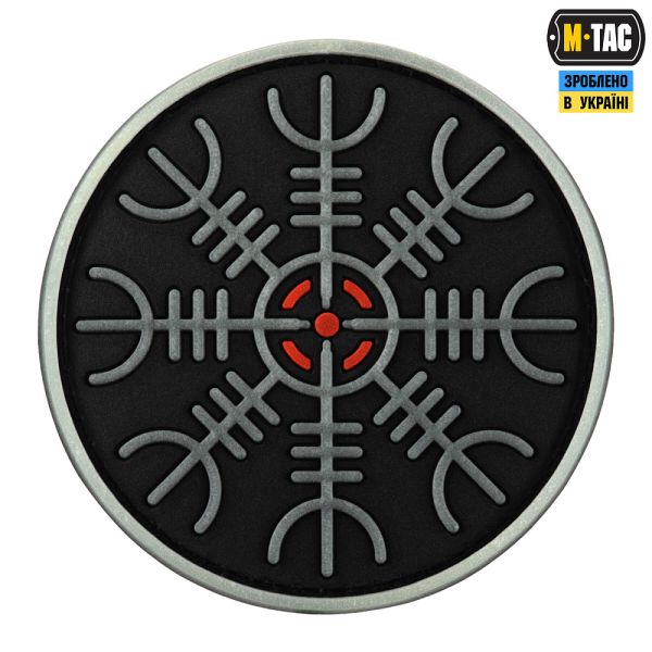 M-Tac нашивка шолом Жаху PVC Black/GID