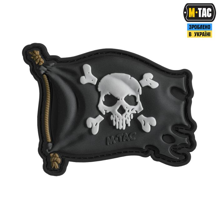 M-Tac нашивка Веселий Роджер PVC Black