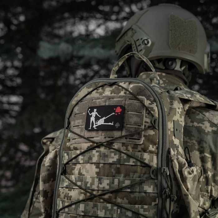 M-Tac нашивка прапор Чорна Борода Д-30 Black