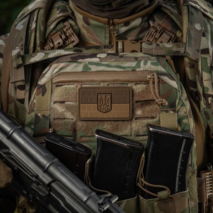 M-Tac нашивка прапор України з гербом рельєфний PVC Coyote