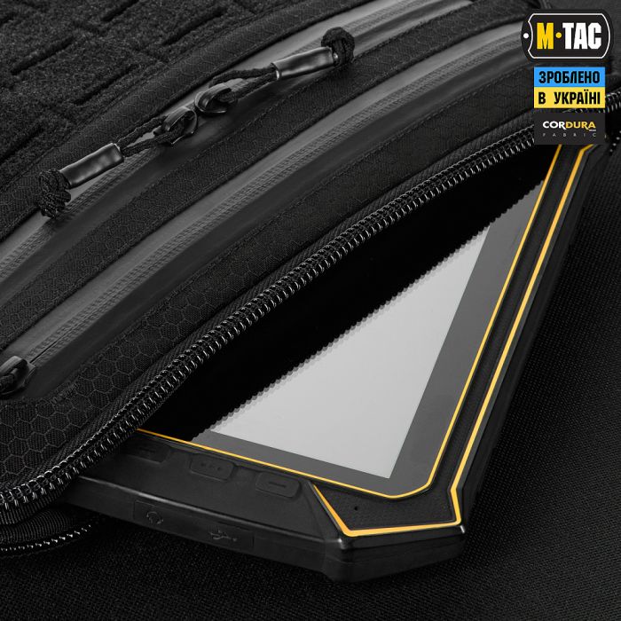 M-Tac сумка Admin Bag Medium Elite з липучкою Hex Black