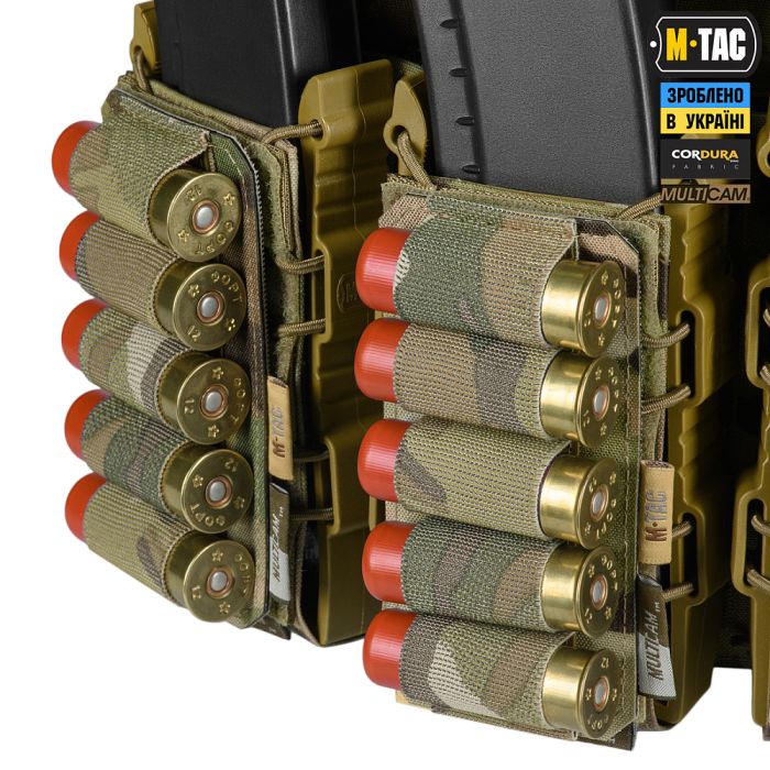 M-Tac патронташ на липучці для набоїв 12 калібру Multicam