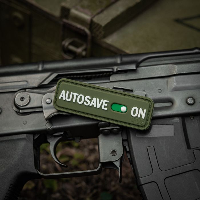 M-Tac нашивка Autosave PVC Olive