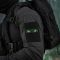 M-Tac нашивка Cat Eyes Laser Cut Black/Green/GID