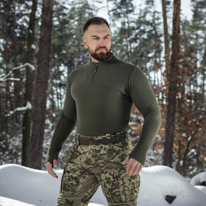 M-Tac термосорочка фліс Delta Level 2 Hex Army Olive