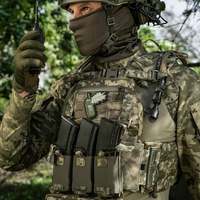 M-Tac нашивка Повтори - Не Пройшло Green (PVC)