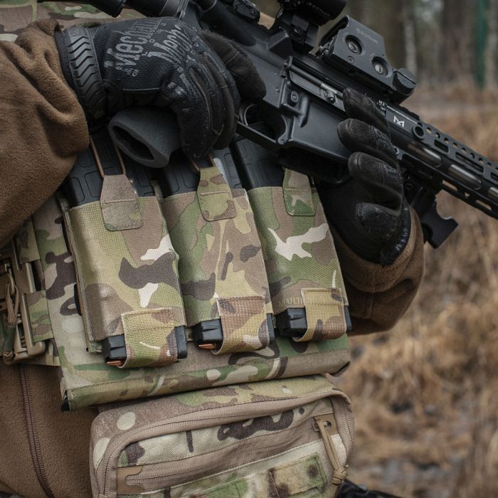 M-Tac підсумок еластичний на 3 магазина Elite Multicam