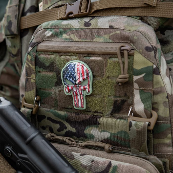 Нашивка Punisher USA GID