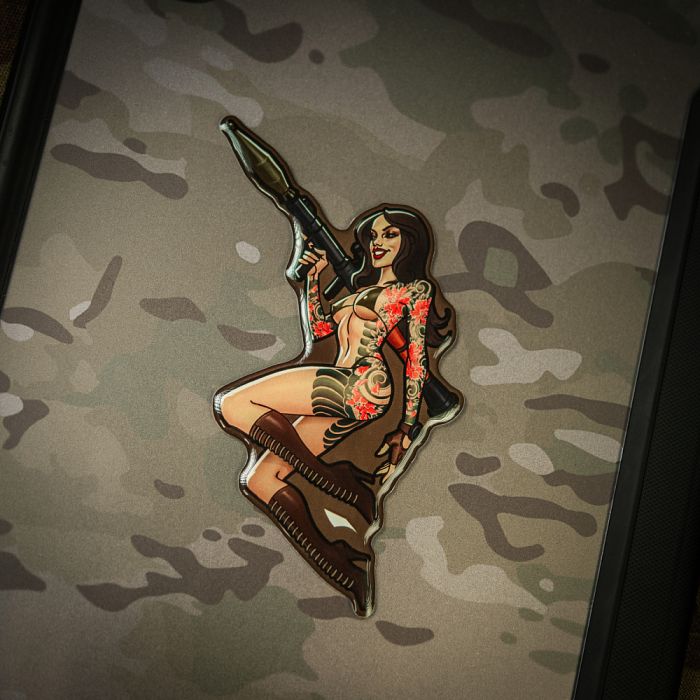 M-Tac наклейка об'ємна Tactical girl №9 РПГ Якудза