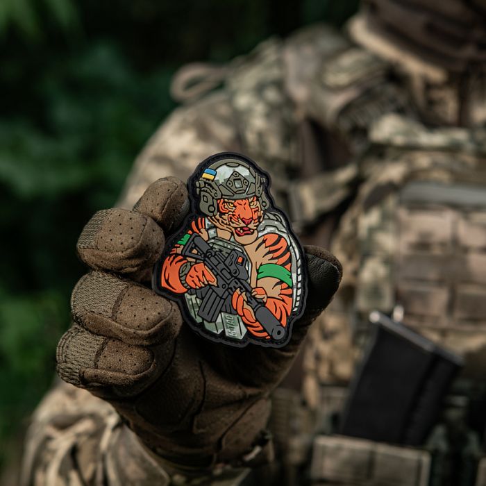 M-Tac нашивка Тигр Зелений скотч PVC MМ14